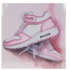 Hobby Lobby Pink Sneakers Diamond Art Canvas Kit